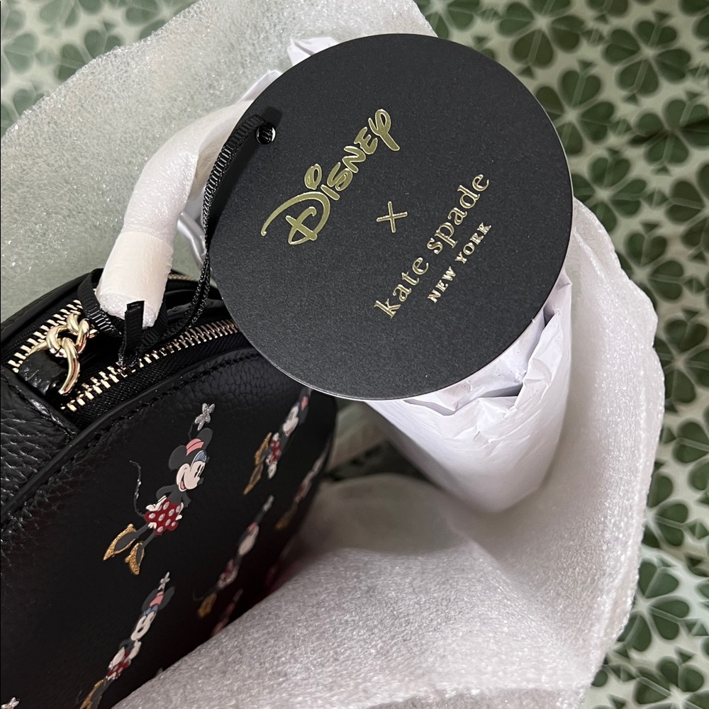 Brand New Kate Spade Minnie Mouse Double Zip Crossbody Purse - Picture 12 of 16